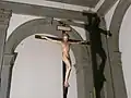 Kruzifix (um 1492–1493, bemaltes Holz). Santo Spirito in Florenz