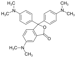 Strukturformel von Kristallviolettlacton