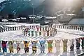 Kitzbühel (2004) Buddy Bears im Schnee
