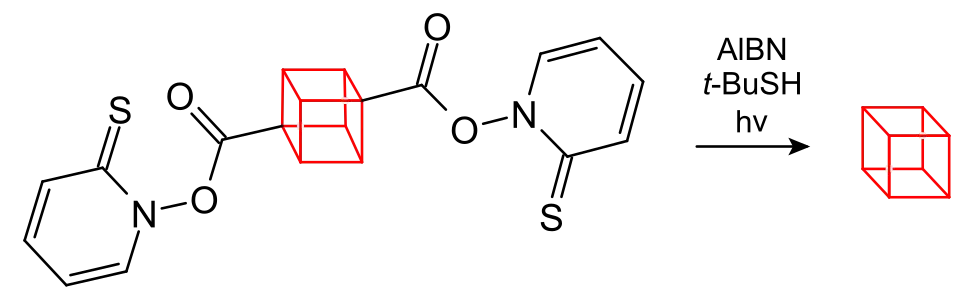 Synthese von Cuban über Hydroxamsäureester