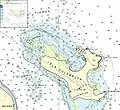 Seekarte von Culebrita, mit Cayo Botella im Nordwesten