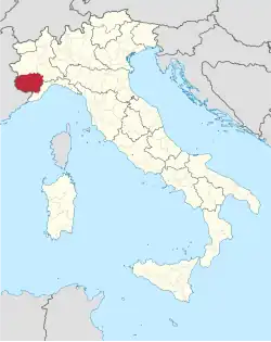 Lage innerhalb Italiens