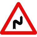Doppelkurve (zunächst rechts)