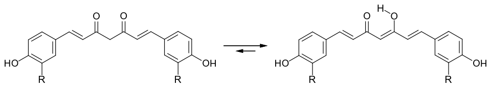 Tautomerie von Curcuminoiden