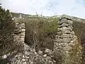 Ruinen des alten Dorfes Curel