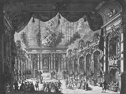 Das Cuvilliés-Theater 1765