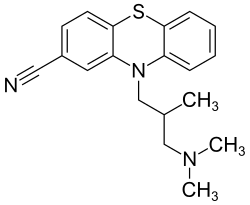 Strukturformel von Cyamemazin