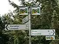 Beschilderung in der Eifel