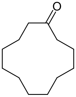 Strukturformel von Cyclododecanon