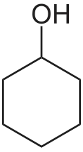 Strukturformel von Cyclohexanol