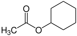 Strukturformel von Cyclohexylacetat