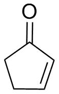 Strukturformel von 2-Cyclopenten-1-on