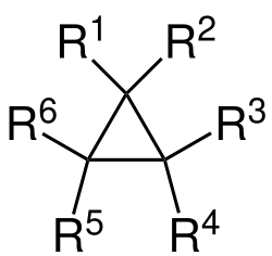 Allgemeine Struktur der Cyclopropane