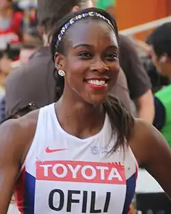 Cindy Ofili Rang sechs in&nbsp;12,95&nbsp;s
