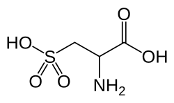 Strukturformel von Cysteinsäure