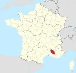 Lage des Departements Vaucluse in Frankreich