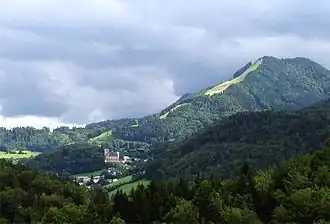 Von Norden, über dem Dürrnbergplateau