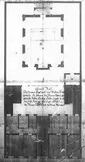 Alte Synagoge, Entwurf P. J. Krahe, ausgeführter Grundriss.