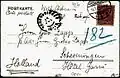 Düsseldorf, Ratingen, Haus Holterhof-Hohbeek, Postkarte an G. Zapp vom 14. Juli 1905, Rückseite