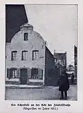Gastwirtschaft Im Schenkschen „Em Schenkske“, abgerissen im Jahre 1911.