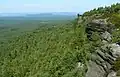Aussicht in Richtung Nordosten zu den Zschirnsteinen
