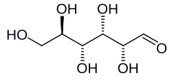 Strukturformel der offenkettigen D-Glucose