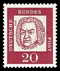 Briefmarke der Deutschen Bundespost (1961) aus der Serie Bedeutende Deutsche