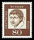 Briefmarke der Deutschen Bundespost (1961) aus der Serie Bedeutende Deutsche