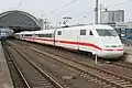ICE1 mit führendem 401 585 in Dresden Hauptbahnhof (2025)