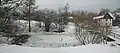 Quohrener Dorfteich im Winter