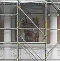 Rekonstruiertes Wandbild der Tola-Brüder im Altan des Dresdener Residenzschlosses (um 1555)