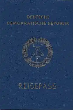 Reisepass der DDR bis 1990