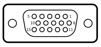 DE-15&nbsp;a 15-pol Buchse (weiblich)