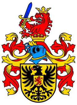 emporwachsender Löwe