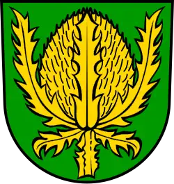 Wappen von Baienfurt mit Weber-Karde