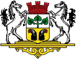 Bassum u.&nbsp;a. mit Mauerkrone auf einem Sockel