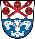 Partisane, irrtümlich als Lilie interpretiert, im Wappen von Hohenroth