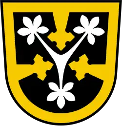 Schildbord im Wappen von Küllstedt