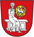 Johannes der Täufer mit auf Scheibe dargestelltem Agnus Dei (Seßlach)