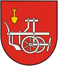 Pflug im Wappen, Siegel und Banner von Alpen-Veen