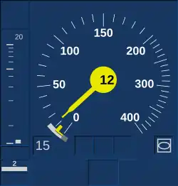 20&nbsp;m vor dem Ende der TSM hat die durch Sollbremskurve überwachte Geschwindigkeit (8&nbsp;km/h) die Release Speed unterschritten. Durch die Release Speed von 15&nbsp;km/h wird die Annäherung mit 12&nbsp;km/h toleriert.