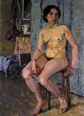Sitzender weiblicher Akt, 1913
