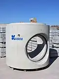 DN 2000 Monolite® der Fa. Kimm, Schachtunterteil und Gerinne aus einem (Beton)-Guss