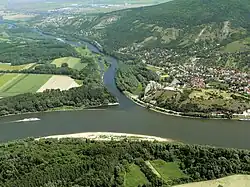 Wasserkorridor D-O-E, Anfang der Strecke bei Devín (Var. A a D)