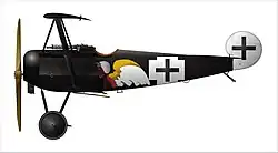 Fokker Dr.I, Lt. Josef Jacobs (48 Luftsiege): der erfolgreichste Pilot auf der Fokker Dr.I