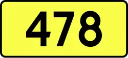 Droga wojewódzka 478