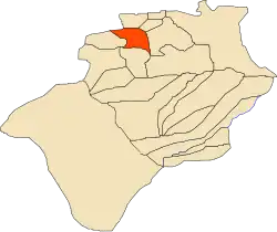 Lage von Kénadsa in der Provinz Bechar