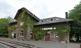 Empfangsgebäude, Gleisseite (2020)