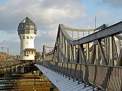 Darmstadt, Wasserturm von Westen