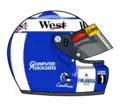 Coulthards Helm im Jahr 1998